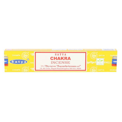 12 Packs of Chakra Incense Sticks by Satya