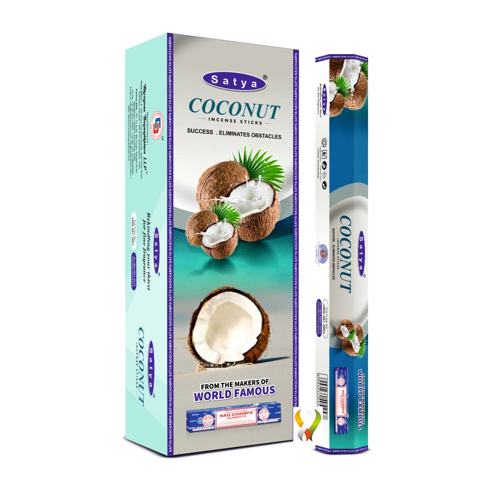 Satya Coconut  Incense Hexa 120 sticks