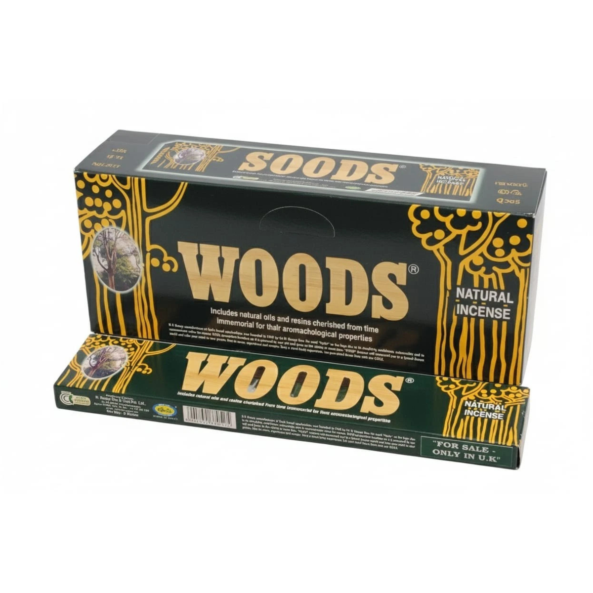 Woods Natural Incense Sticks (Agarbatti) 1 pack | Premium 15 sticks approx