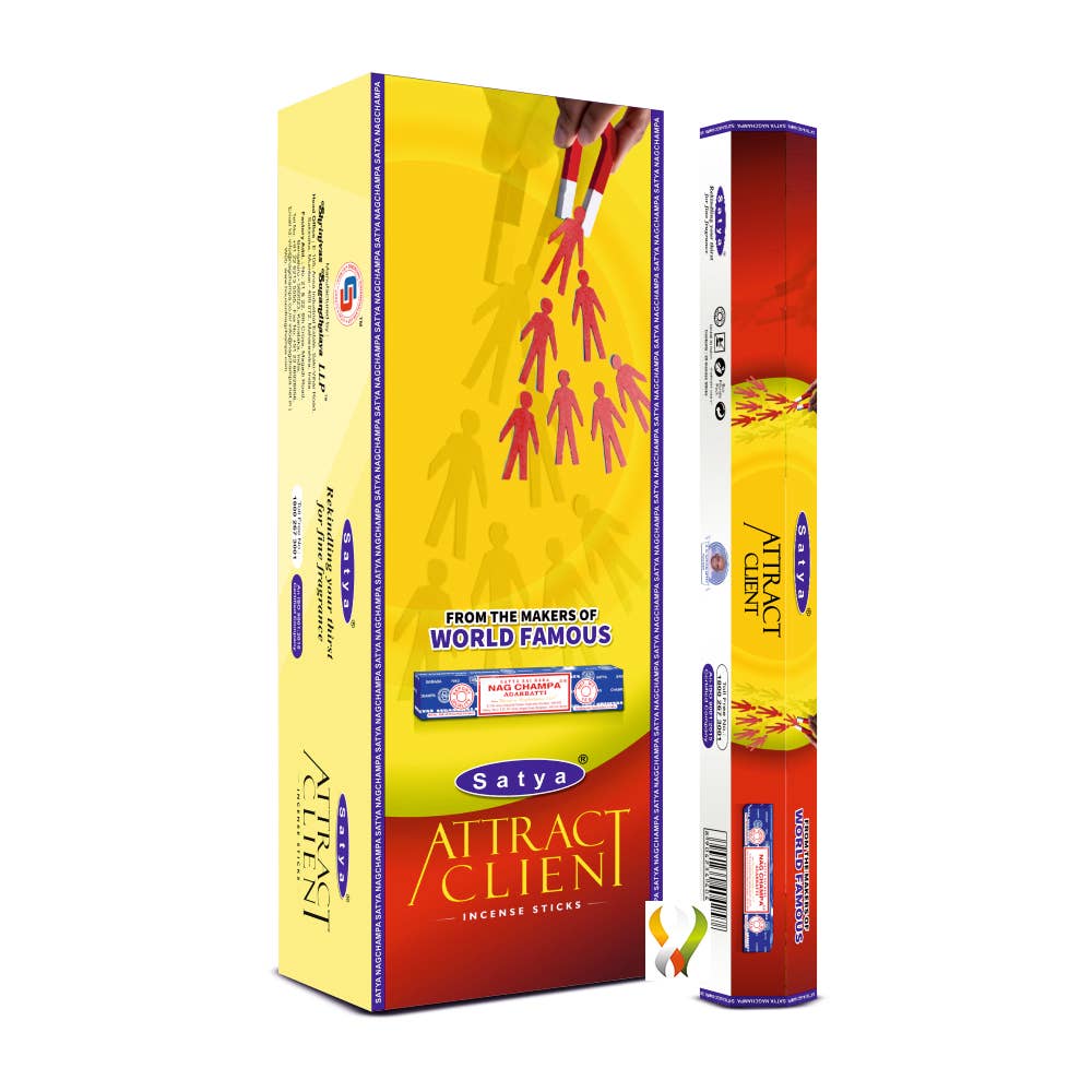 Satya Attract Client  Incense Hexa 120 sticks