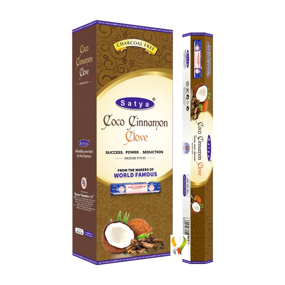 Satya Coco Cinnamon Clove  Incense Hexa 120 sticks